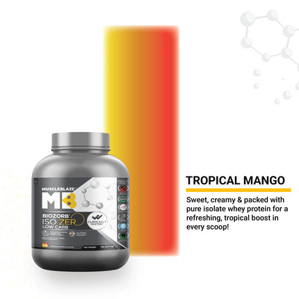 MuscleBlaze Biozorb Iso-Zero, Tropical Mango