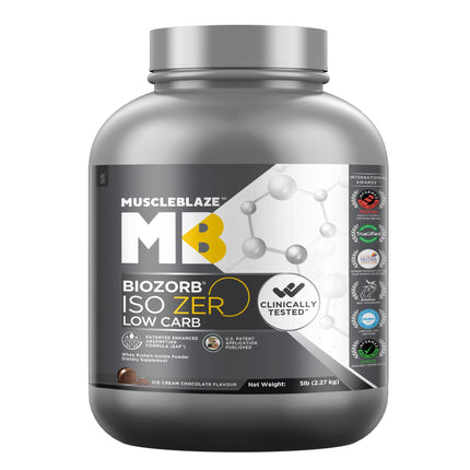 MuscleBlaze Biozorb Iso-Zero,  Ice Cream Chocolate