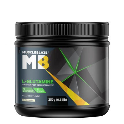 MuscleBlaze L-Glutamine, 0.55 lb Unflavoured