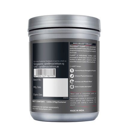 MuscleBlaze Creatine Monohydrate CreAMP