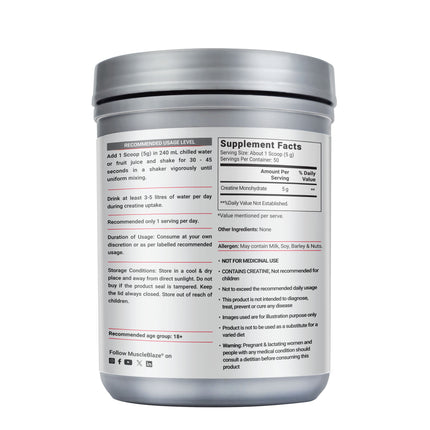 MuscleBlaze Creatine Monohydrate CreAMP