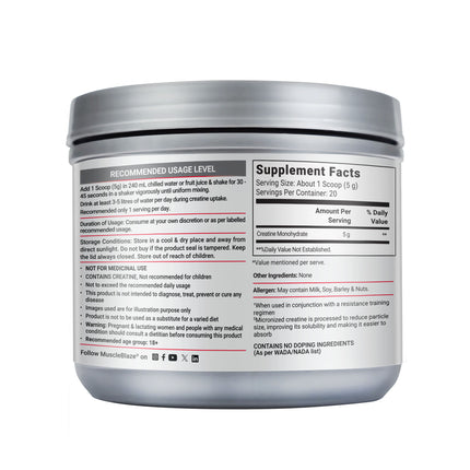 MuscleBlaze Creatine Monohydrate CreAMP