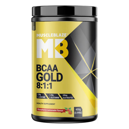 MuscleBlaze BCAA Gold 8:1:1, 0.99 lb 60 Servings