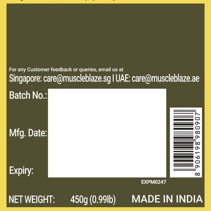 MuscleBlaze BCAA Gold 8:1:1, 0.99 lb 60 Servings