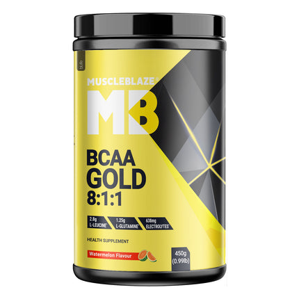 MuscleBlaze BCAA Gold 8:1:1, 0.99 lb 60 Servings